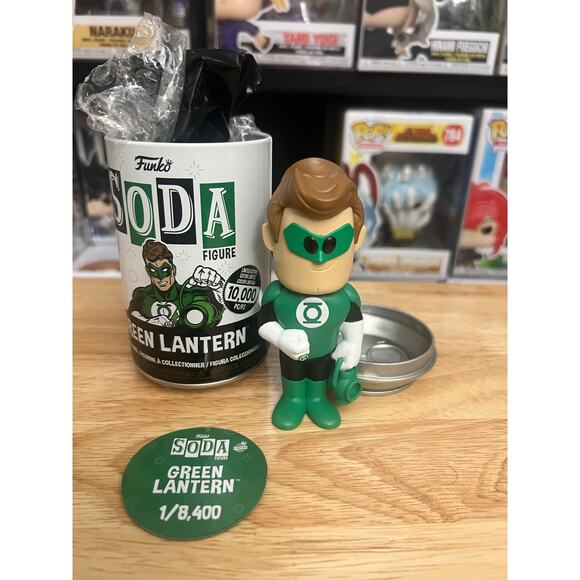 VAULTED LIMITED EDITION Green Lantern Funko Soda DC Comics Hal Jordan Justice IE - Picture 1 of 2